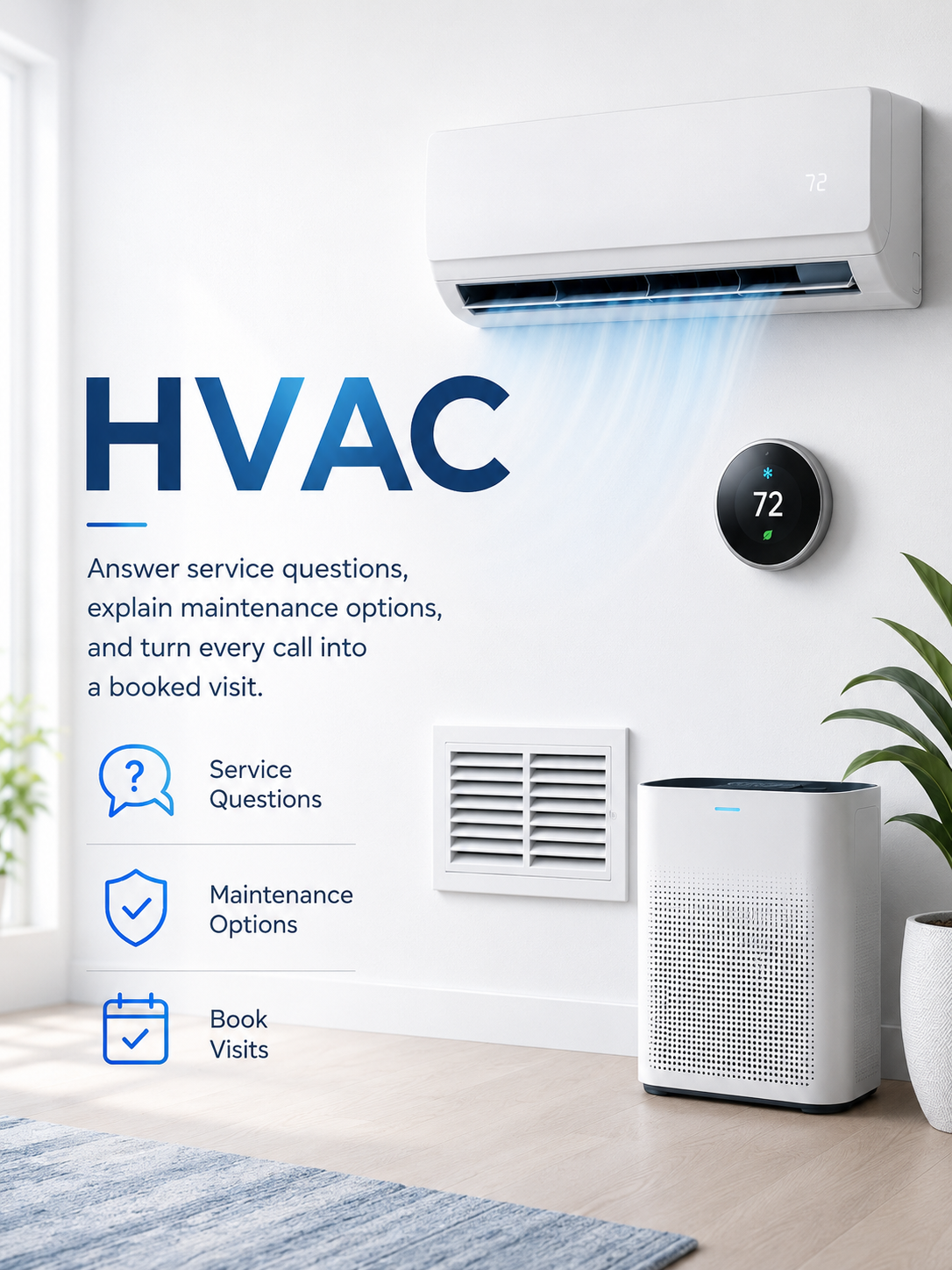 HVAC technician servicing an air conditioning system