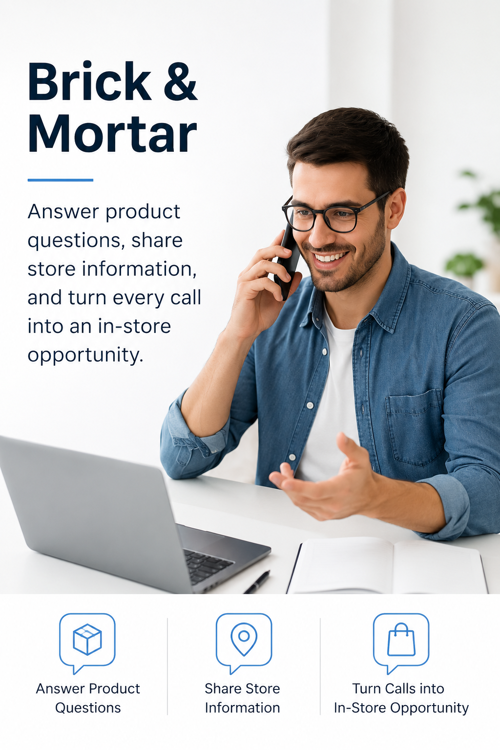 Brick-and-mortar business serving customers