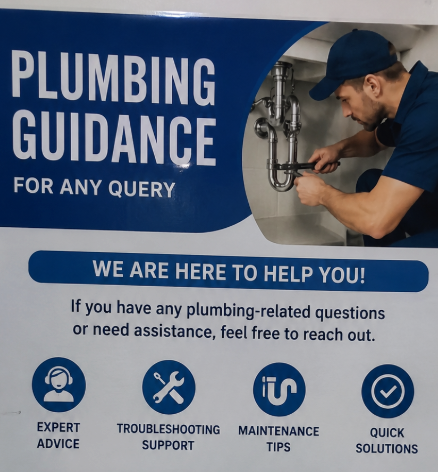 Plumber providing an on-site service